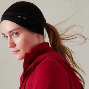 Athleta Softshell Beanie, black, one size